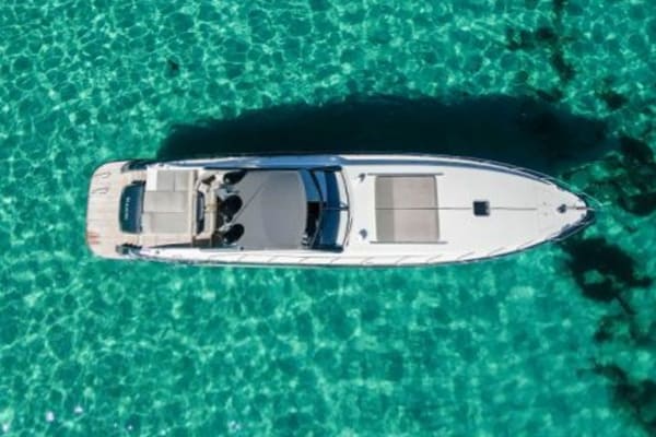 Alfamarine 60 speedboat in action on the water near Portofino